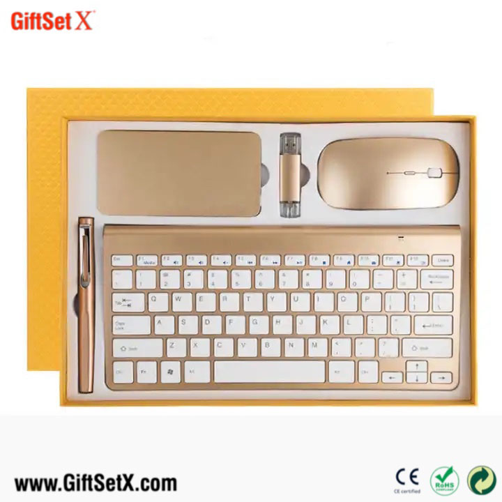 Coffret cadeau de bureau avec clavier et souris